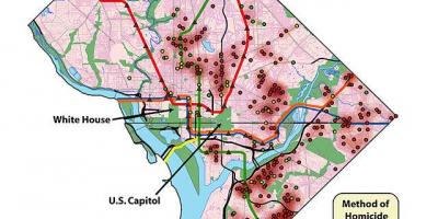 Washington dc brutti quartieri mappa