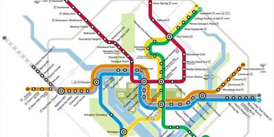 Dc mappa della metropolitana 2015