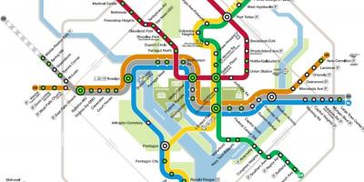 Metropolitana di Washington stazione mappa