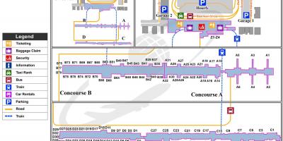 Dulles airport terminal mappa