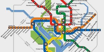 Dc mappa della metropolitana planner
