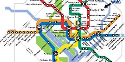 Md mappa della metropolitana