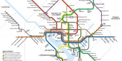 Washington trasporto pubblico mappa