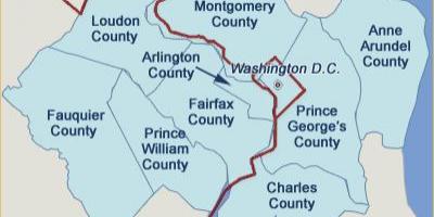 Zona di washington county mappa