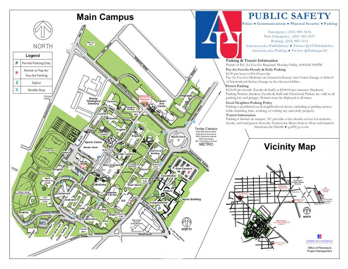 mappa di au campus