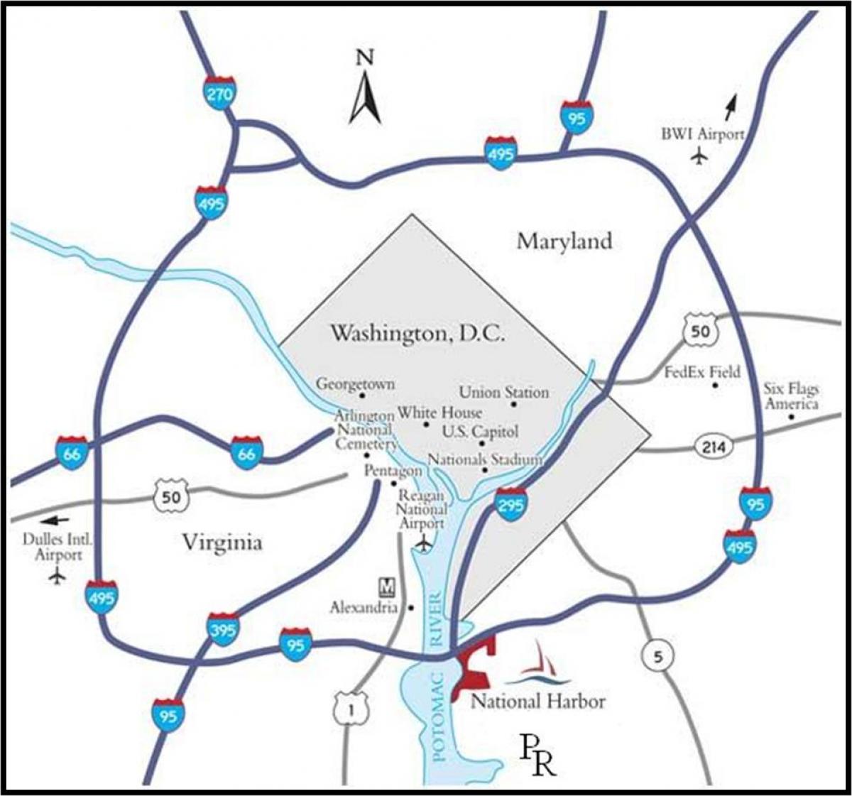 washington metropolitan area mappa