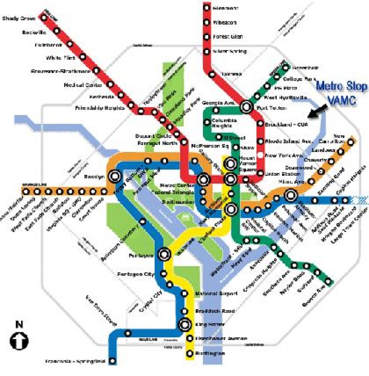 md mappa della metropolitana