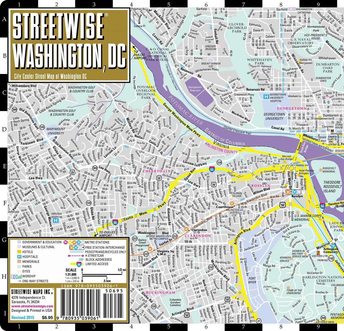 mappa di streetwise washington dc