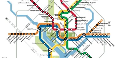 Dc metropolitana mappa