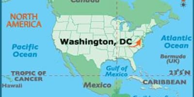 La mappa mostra washington dc
